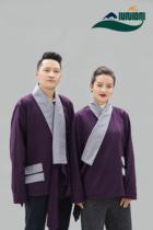 新款男士纯色拼色短款西藏藏装藏服藏族民族风藏式外搭上衣外套女