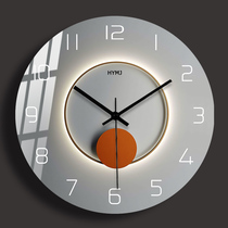 钟表挂钟客厅家用时尚2024新款时钟挂墙餐厅现代简约静音石英钟表