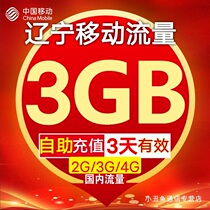 辽宁移动手机流量充值3G全国通用3天有效国内流量加油包叠加包