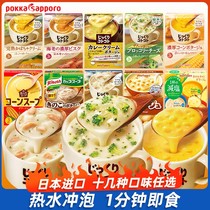 日本进口pokka sapporo浓汤料蘑菇蛤蜊芝士奶油汤代餐速食代餐汤