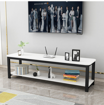 圆角电视柜茶几组合现代简约高款小户型经济型客厅简易钢木电视柜