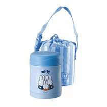 米菲正品焖烧罐大口径304不锈钢保温杯饭桶带饭盒子送防水布袋子