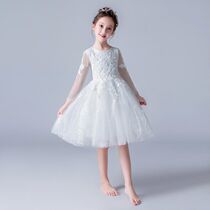 童装女童公主裙2020年韩版新款长袖网纱蓬蓬裙花童礼服儿童连衣裙