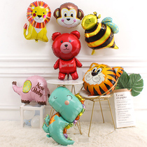 大号卡通动物铝箔飘空气球宝宝生日用品婴儿玩具气球装饰布置