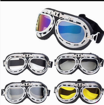 摩托车韩版哈雷太子盔护目镜电动车防沙防风眼镜摩托车风镜可折叠