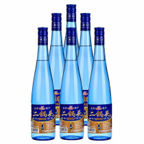 北京特产皇家京都二锅头白酒43度蓝瓶柔和清香500ml/瓶多省包邮