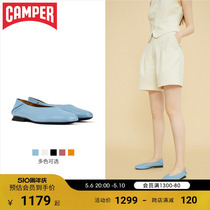 Camper看步女鞋Casi Myra新款浅口单鞋芭蕾舞鞋低跟一脚蹬奶奶鞋