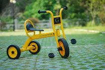 幼儿园儿童三轮车脚踏车小孩幼教单双人带斗可坐人三轮车