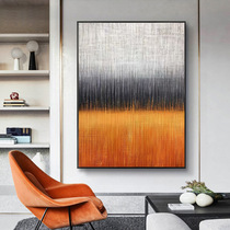 纯手绘玄关油画沙发背景墙简约现代装饰画客厅抽象艺术