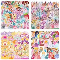 200张卡通童话小公主系列儿童可爱贴纸手机壳水杯笔记本防水装饰