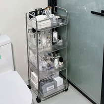 卫生间化妆品小推车置物架可移动卧室梳妆台浴室护肤品收纳架落地