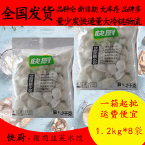 三全快厨猪肉韭菜水饺1.2kg*8速食水饺冷冻速冻饺子锅贴饭店商用