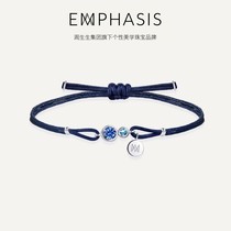 周生生集团旗下品牌EMPHASIS形系列 18K金蓝宝石手链91302B