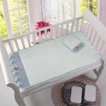 婴儿凉席儿童幼儿园床上通用宝宝亚麻草席子小推车坐垫午睡席四季