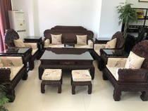 天香倾城 印度小叶紫檀沙发13件套檀香紫檀别墅客厅大师红木家具