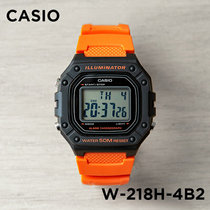 卡西欧手表CASIO W-218H-4B2 户外运动时尚腕表方块防水电子表
