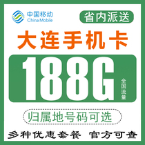 辽宁大连移动手机电话卡纯流量上网卡4G5G低月租通用无漫游不限速