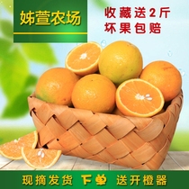 正宗秭归脐橙夏橙新鲜橙子当季水果果冻橙手剥冰糖甜橙1—9斤包邮