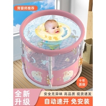 茶花婴儿游泳桶折叠儿童家用透明室内游泳池户外新生宝宝洗澡浴缸