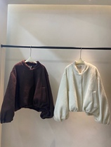 [共线]COLNE2023冬季新款混纺羊毛廓形棒球毛呢夹克外套女C3500