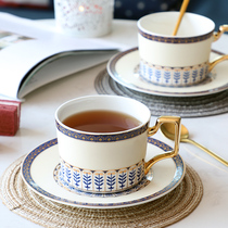 骨瓷精致咖啡杯套装欧式下午茶茶具陶瓷小奢华家用6件套带架碟勺