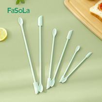 FaSoLa化妆品挖取勺子护肤品挖勺硅胶刮刀面霜勺子空瓶光瓶小刮勺