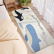 ins风卧室地毯卡通床边毯可爱床前地垫客厅家用毯子长条床尾地毯