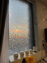 神仙彩虹膜！网红厨房窗户玻璃贴纸防窥窗纸透光不透明磨砂玻璃膜