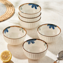 日式陶瓷米饭碗家用2024新款吃饭碗釉下彩5英寸小碗餐具碗碟套装