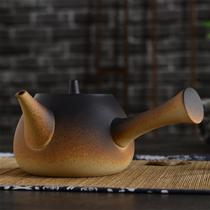 窑变煮茶壶紫砂陶壶电陶炉专用烧水壶侧把陶瓷泡茶蒸茶器包邮正品