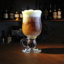 爱尔兰咖啡杯调酒鸡尾酒高脚杯冷饮果汁热饮摩卡拿铁玻璃咖啡杯子