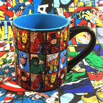 漫威复仇者联盟蜘蛛侠绿巨人钢铁侠美国队长陶瓷水杯周边礼物网红