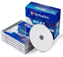 威宝Verbatim 4x BD-R XL 100g 蓝光刻录盘 可打印光盘 单片盒装