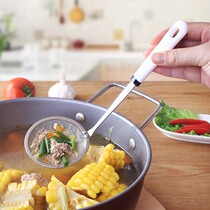日本进口 echo浮沫漏勺 不锈钢打沫勺 漏勺去浮沫撇沫勺 火锅汤勺