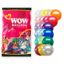 【WOW】12寸30cm圆形乳胶气球韩国进口加厚飘空生日百天装饰布置