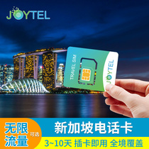 JOYTEL新加坡电话卡手机上网可选4/5/7/10天无限高速流量旅游sim