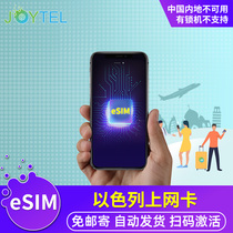 【eSIM】JOYTEL以色列电话卡虚拟手机4G高速上网可选2G无限流量