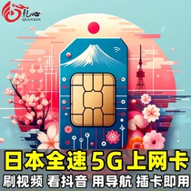 日本电话卡5G/4G手机流量上网卡5/7/8/10/15/30天可选20GB旅游SIM