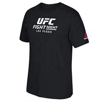 MMA自由搏击UFC男士锐步格斗之夜拉斯维加斯Event黑色短袖运动T恤