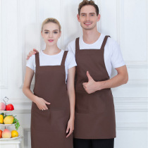 韩版时尚广告<em>围裙定制</em>logo印字奶茶店美甲咖啡店超市服务员工作服