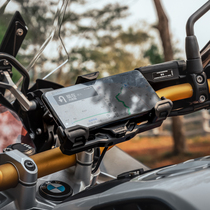 LOBOO萝卜手机架导航支架骑行摩旅装备防震摩托车防抖盗无线充电