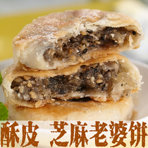 广东正广州特产宗老婆饼芝麻饼 老式 传统手工酥皮馅饼旗舰店酥饼