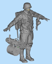 MP40模型弹匣冲锋枪树脂3d打印模型玩具道具模型