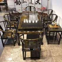 金丝楠木家具茶桌椅组合茶台红木实木茶几客厅茶海新中式明清古典