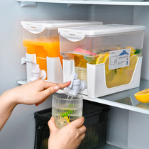 日本SP SAUCE冷水壶带龙头冰箱家用冰水饮料水果茶桶耐高温凉水壶