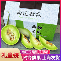 上海南汇玉菇甜瓜超甜糯新鲜水果当季冰淇淋蜜瓜青皮绿肉瓜10斤