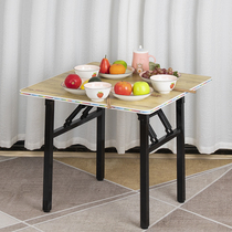 高脚桌折叠桌子60cm/70cm高桌子可折叠餐桌饭桌四方桌正方形吃饭