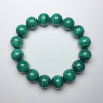 孔雀石手链 Malachite (凤凰石）绿青 石绿 青琅玕手串 天然水晶