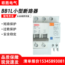 北京北元电器小型漏电断路器BB1L-63C/D微型空气开关1 2P 3P6-63A