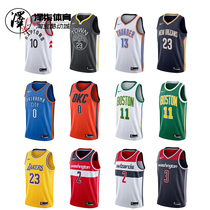Nike NBA球星篮球背心 湖人队詹姆斯球衣23号 篮网杜兰特篮球服
